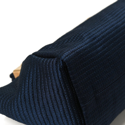 Lanvin Satin Quilted Trilogy Clutch Navy 11 of 13