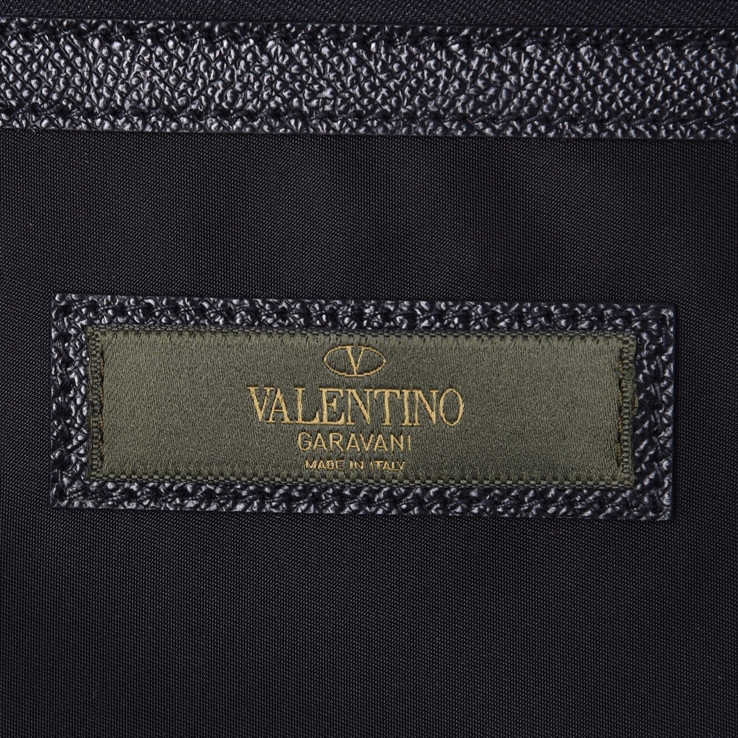 Valentino Garavani Nappa Canvas Camouflage Rolling Luggage Green 6 of 9