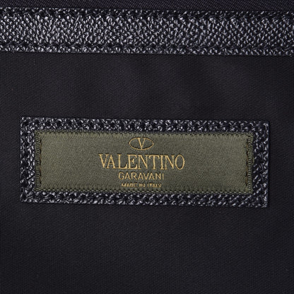 Valentino Garavani Nappa Canvas Camouflage Rolling Luggage Green 6 of 9