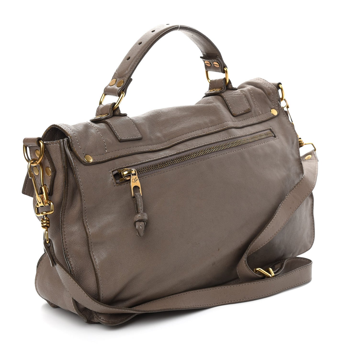 Lambskin Medium PS1 Satchel Smoke