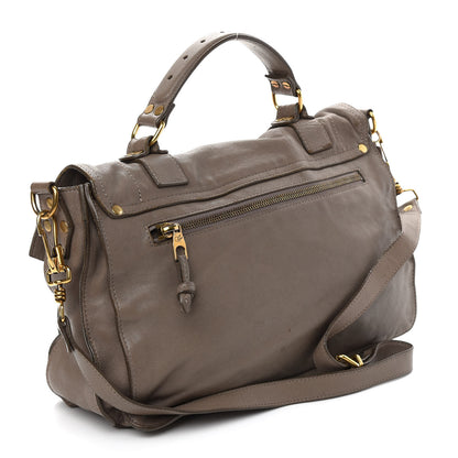 Proenza Schouler Lambskin Medium PS1 Satchel Smoke 3 of 14