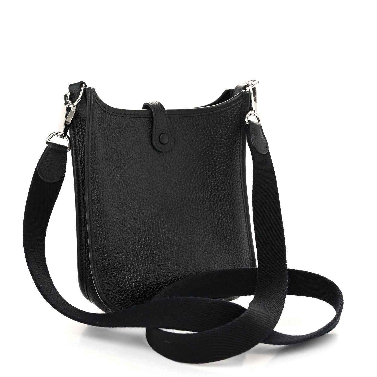 Hermes Taurillon Clemence Evelyne TPM Black 3 of 10