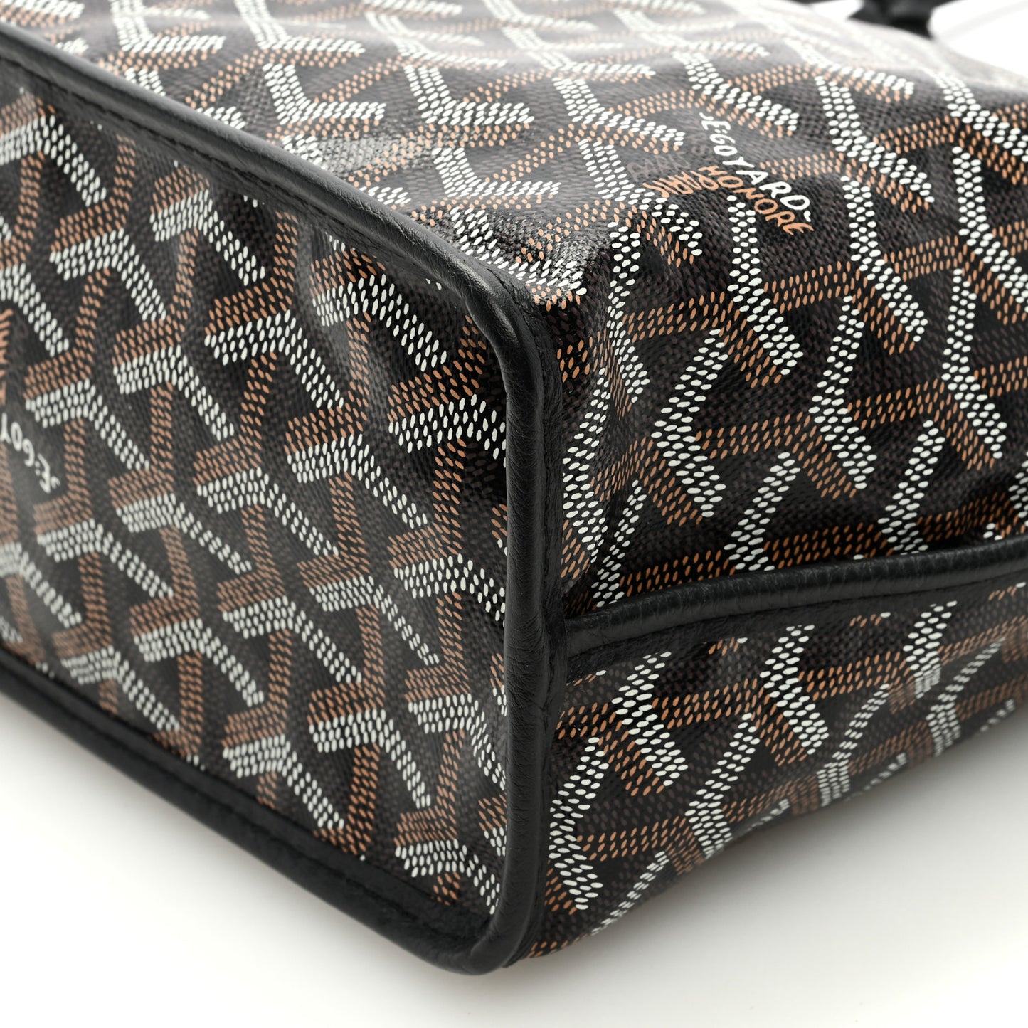 Goyardine Reversible Mini Anjou Black