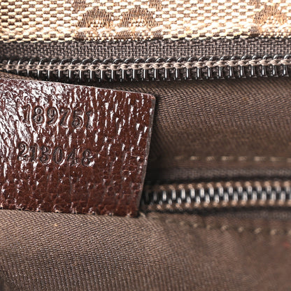 Gucci Monogram Web Medium Flat Messenger Bag Brown 7 of 10