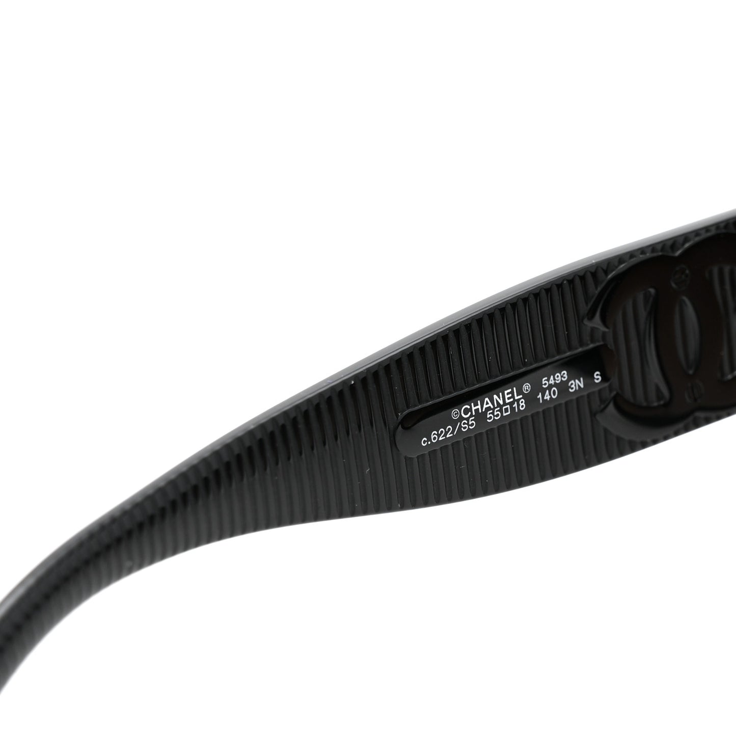 Acetate Rectangle Sunglasses 5493 Black Brown