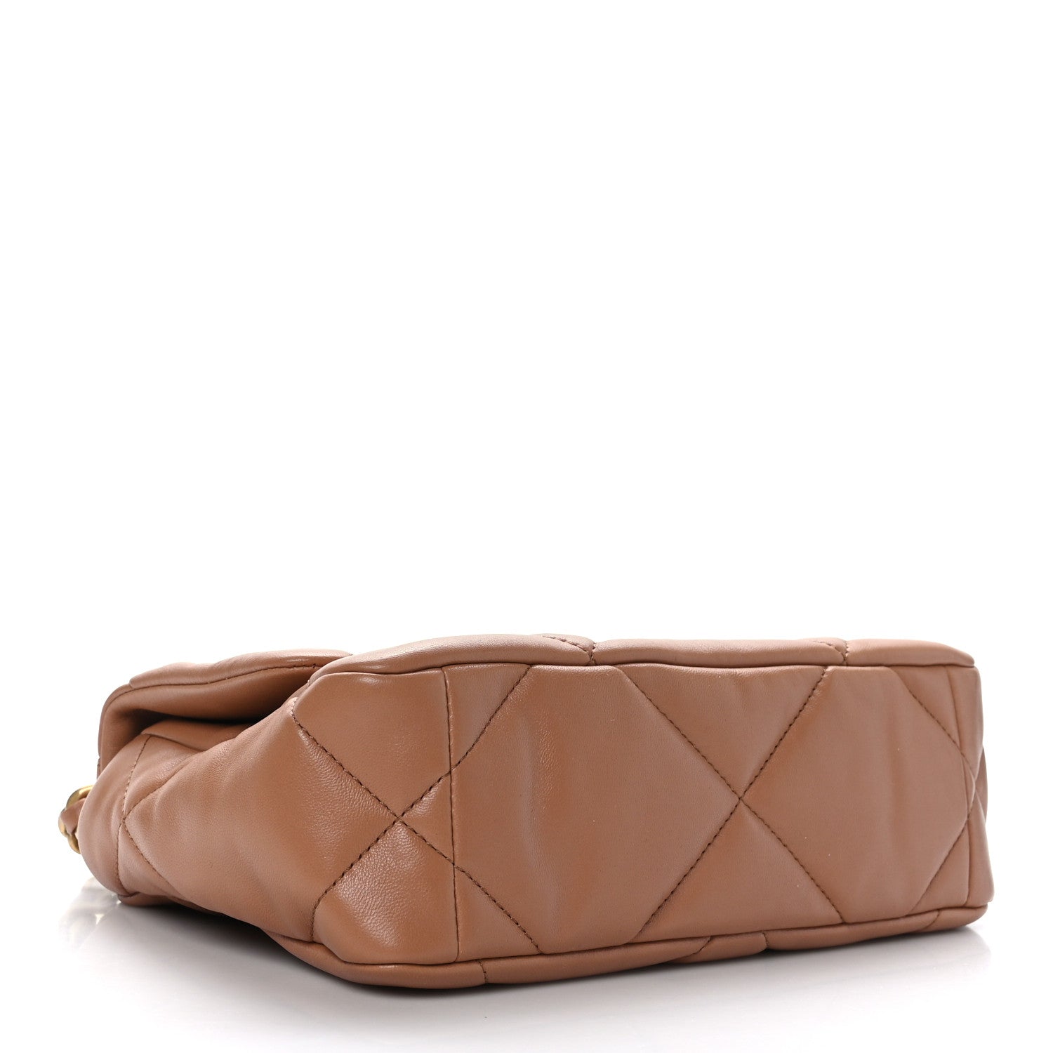 Chanel Lambskin Quilted Medium Chanel 19 Flap Brown 4 of 9