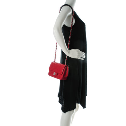 Chanel Caviar Quilted Mini Square Flap Red 2 of 8