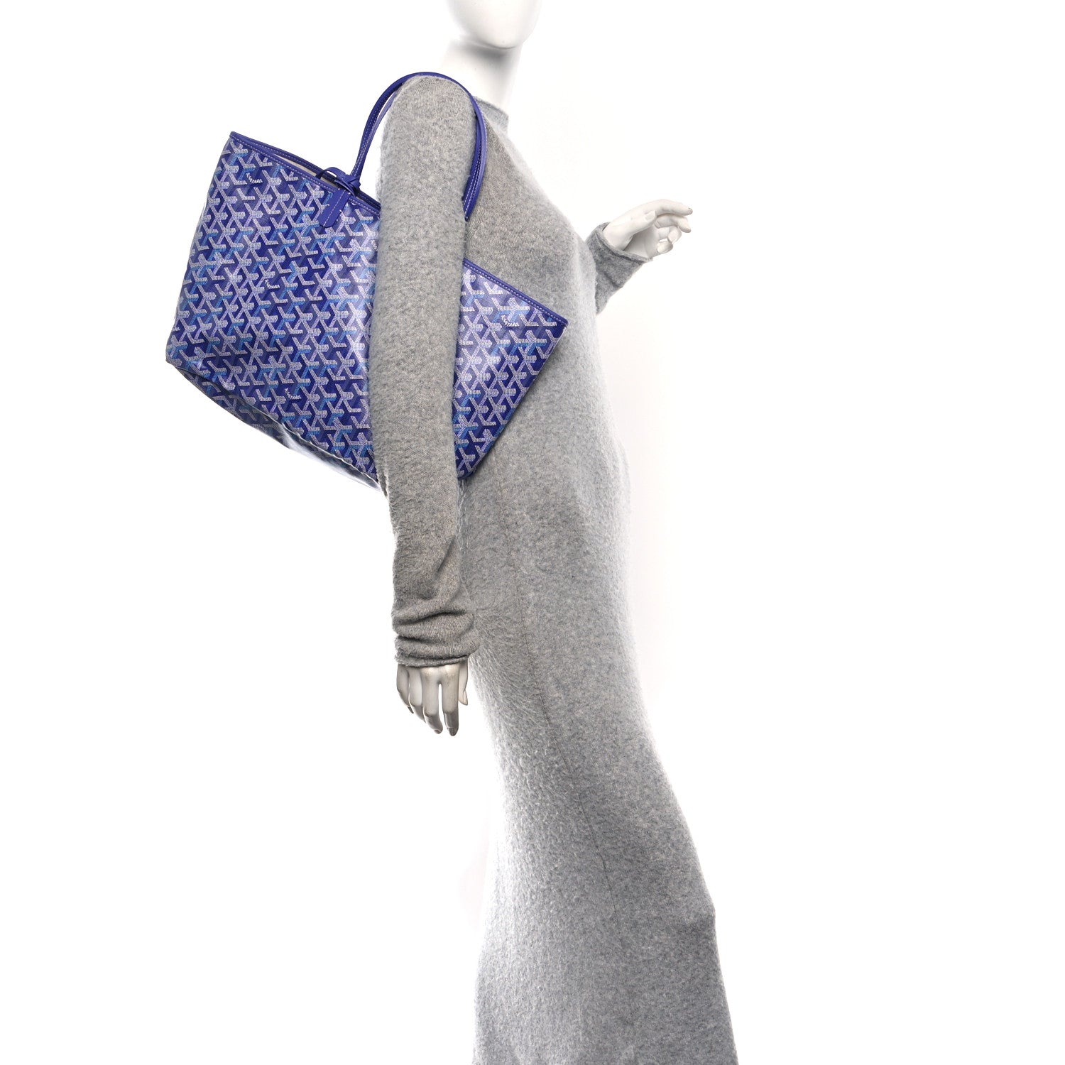 Goyard Goyardine Saint Louis PM Blueberry Purple 2 of 11