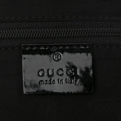 Gucci Patent Monogram Small Jolie Tote Black 11 of 19