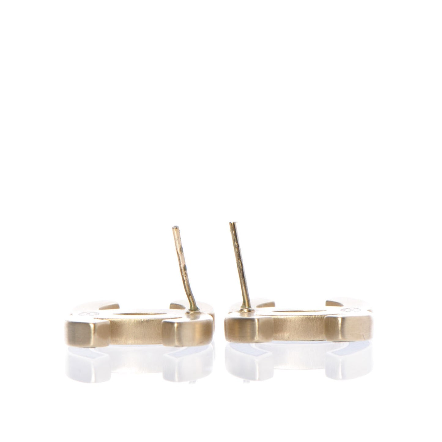 Lambskin CC Earrings Black