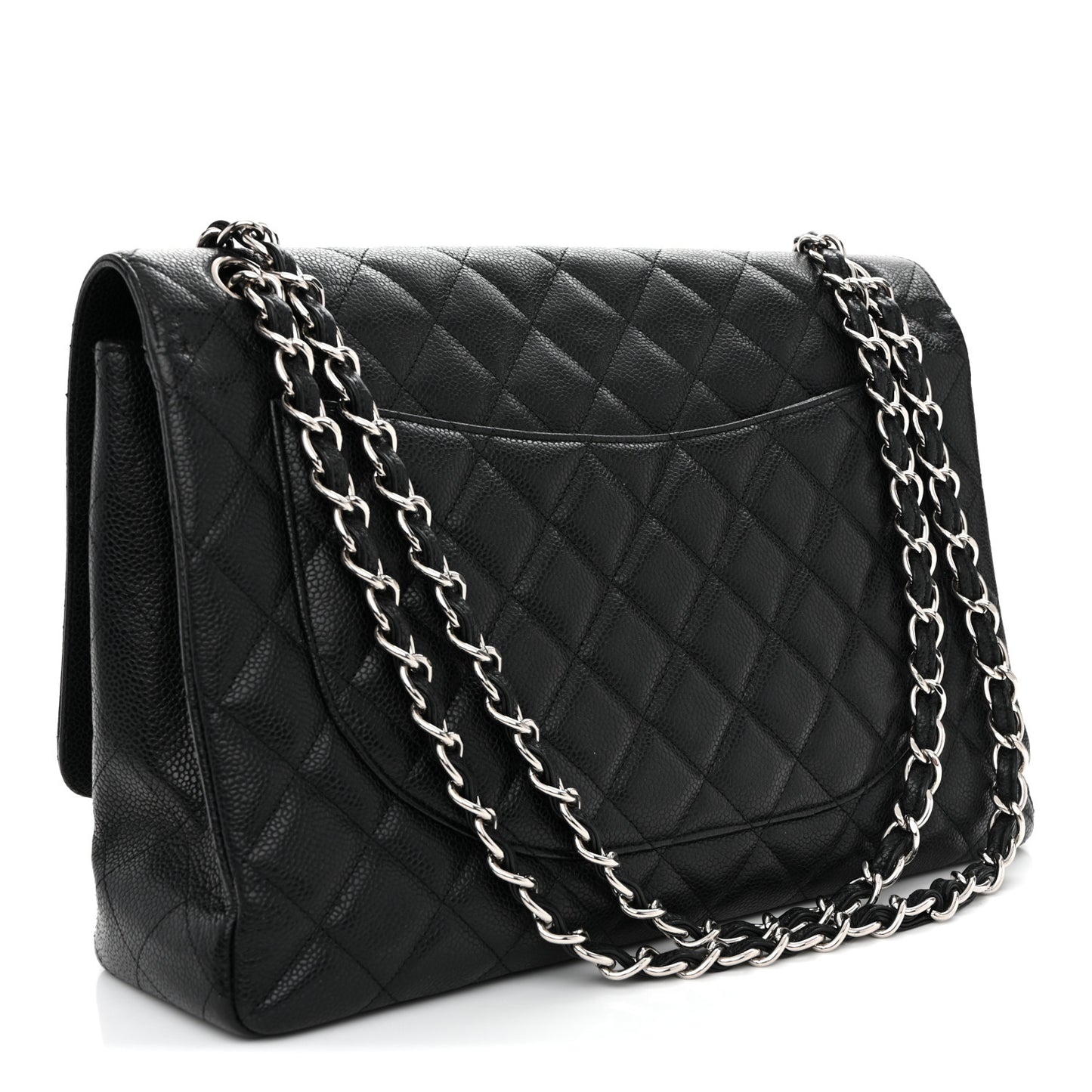 Caviar Maxi Single Flap Black