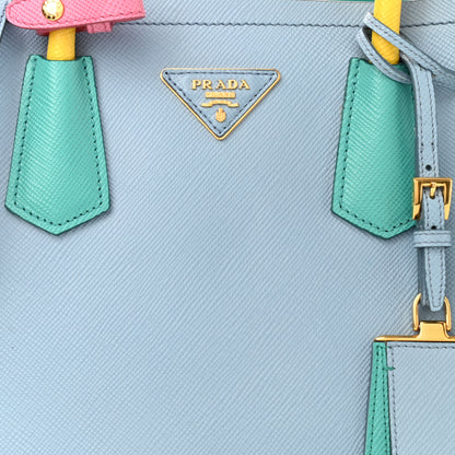 Prada Saffiano Cuir Small Double Bag Astrale Giada Multicolor 6 of 9