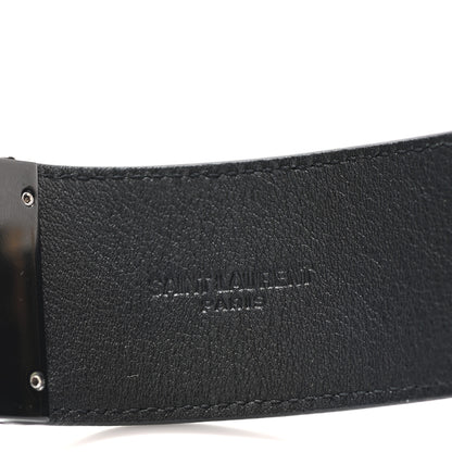 Saint Laurent Calfskin Monogram Bracelet Black 5 of 5