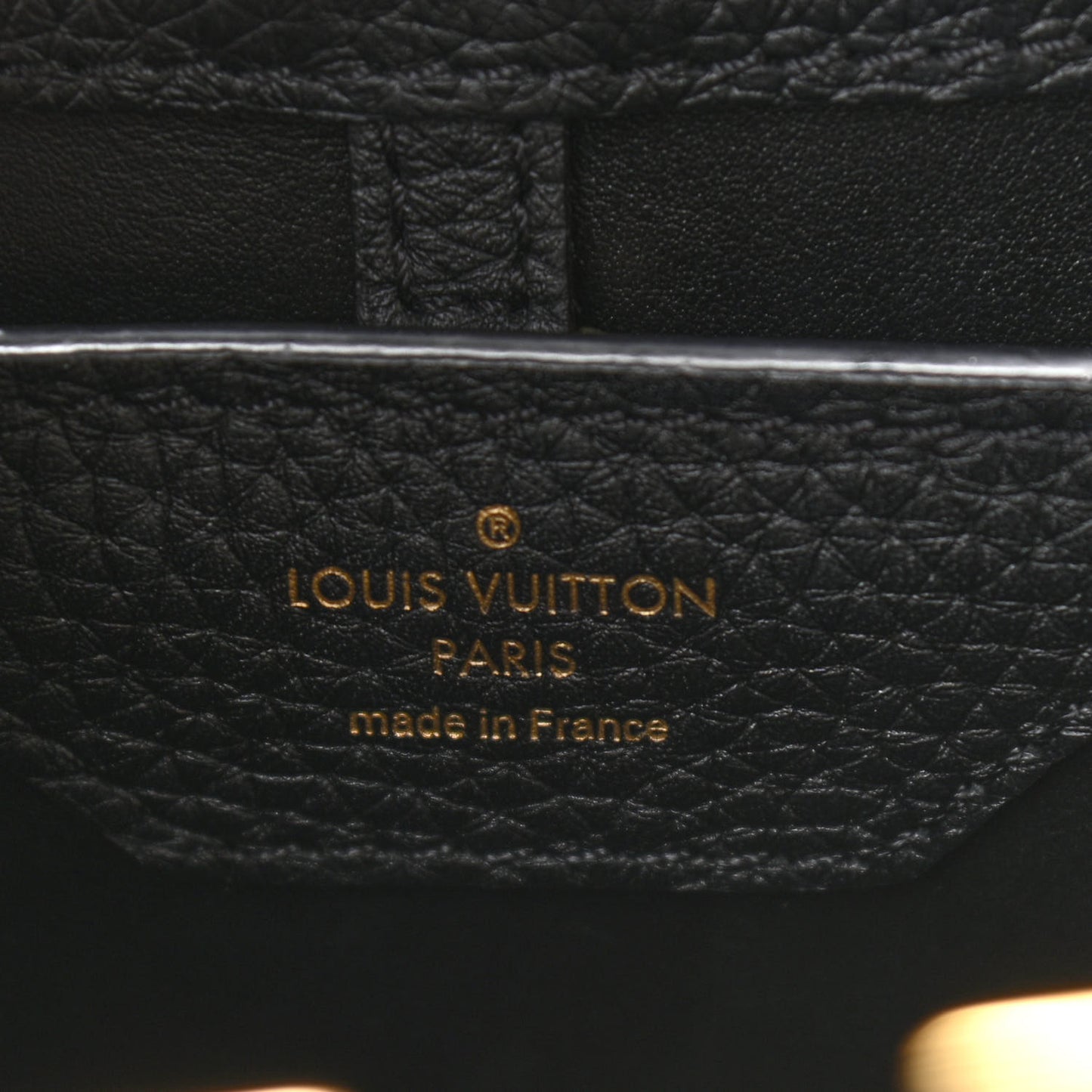 Taurillon Studded Sol Capucines PM Black