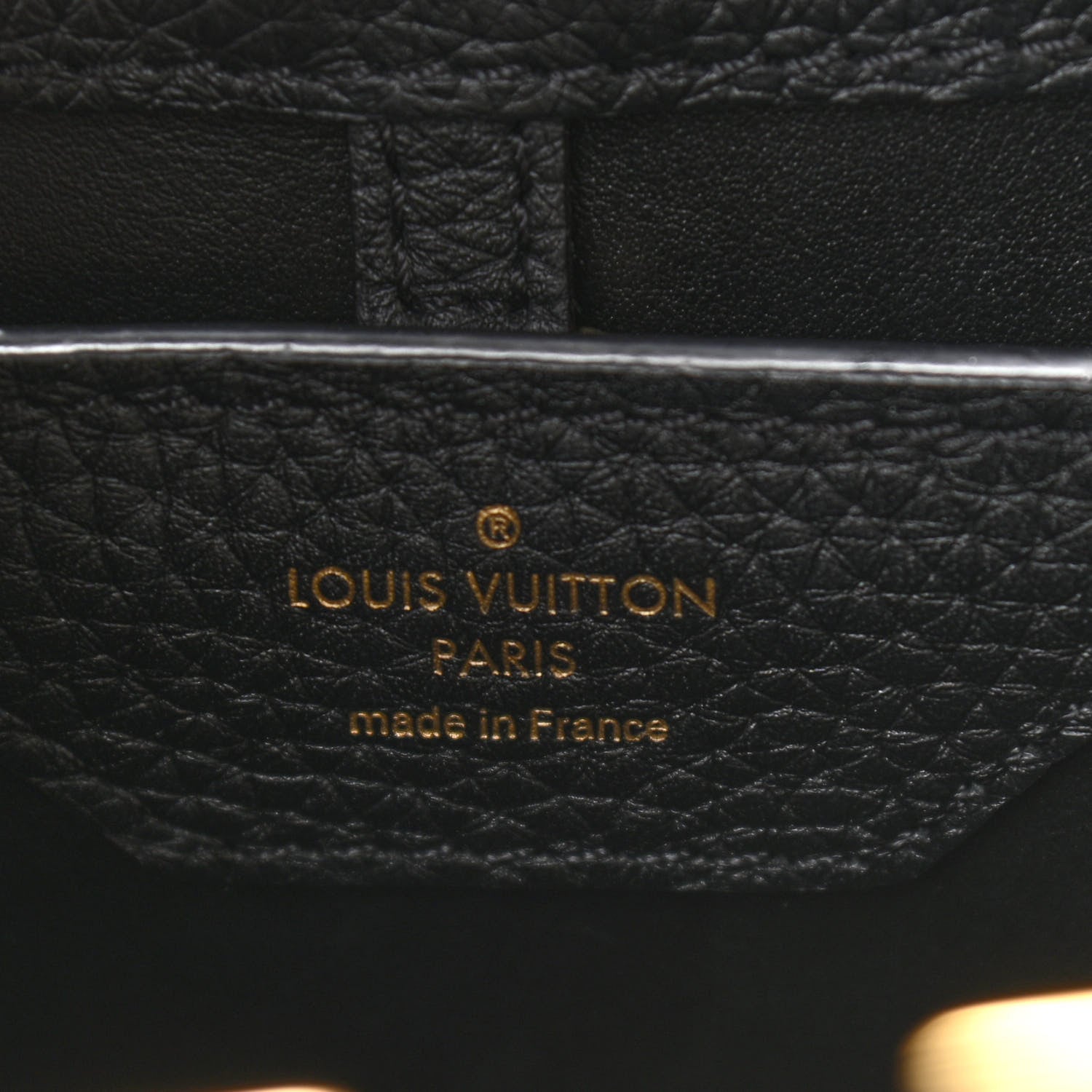 Louis Vuitton Taurillon Studded Sol Capucines PM Black 6 of 10