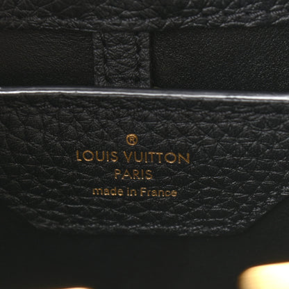 Louis Vuitton Taurillon Studded Sol Capucines PM Black 6 of 10