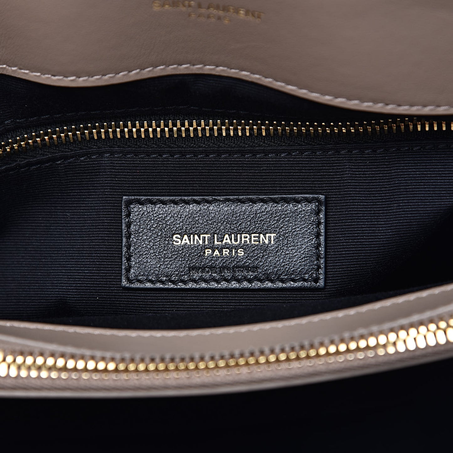 Calfskin Y Quilted Monogram Medium Loulou Chain Satchel Dark Beige