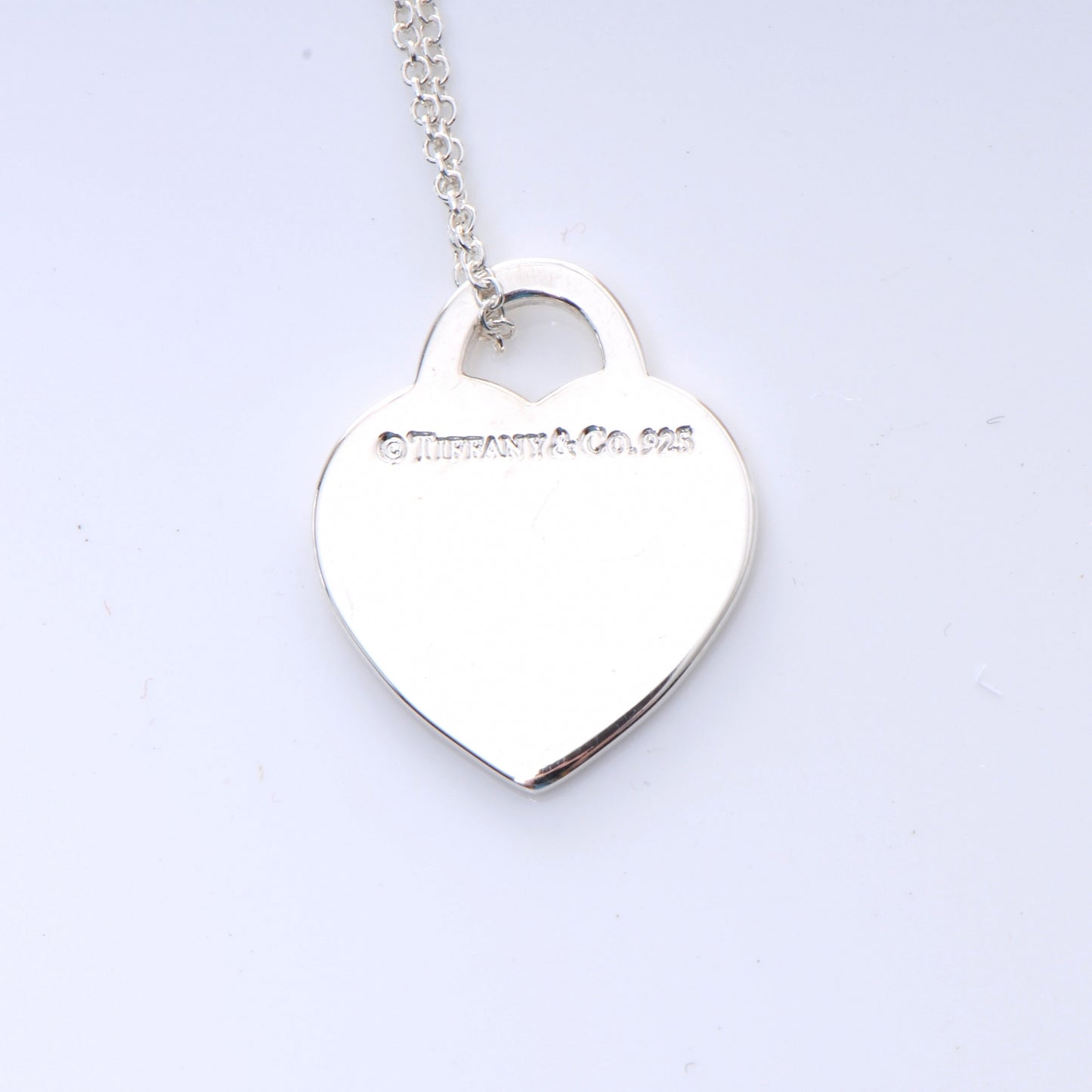 Sterling Silver I Love You Heart Tag Pendant