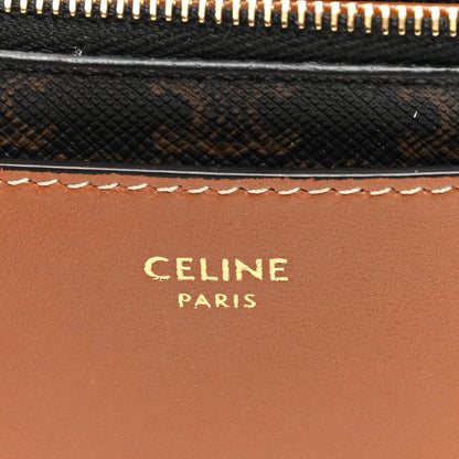 Celine Triomphe Canvas Zipped Card Holder Tan 6 of 6