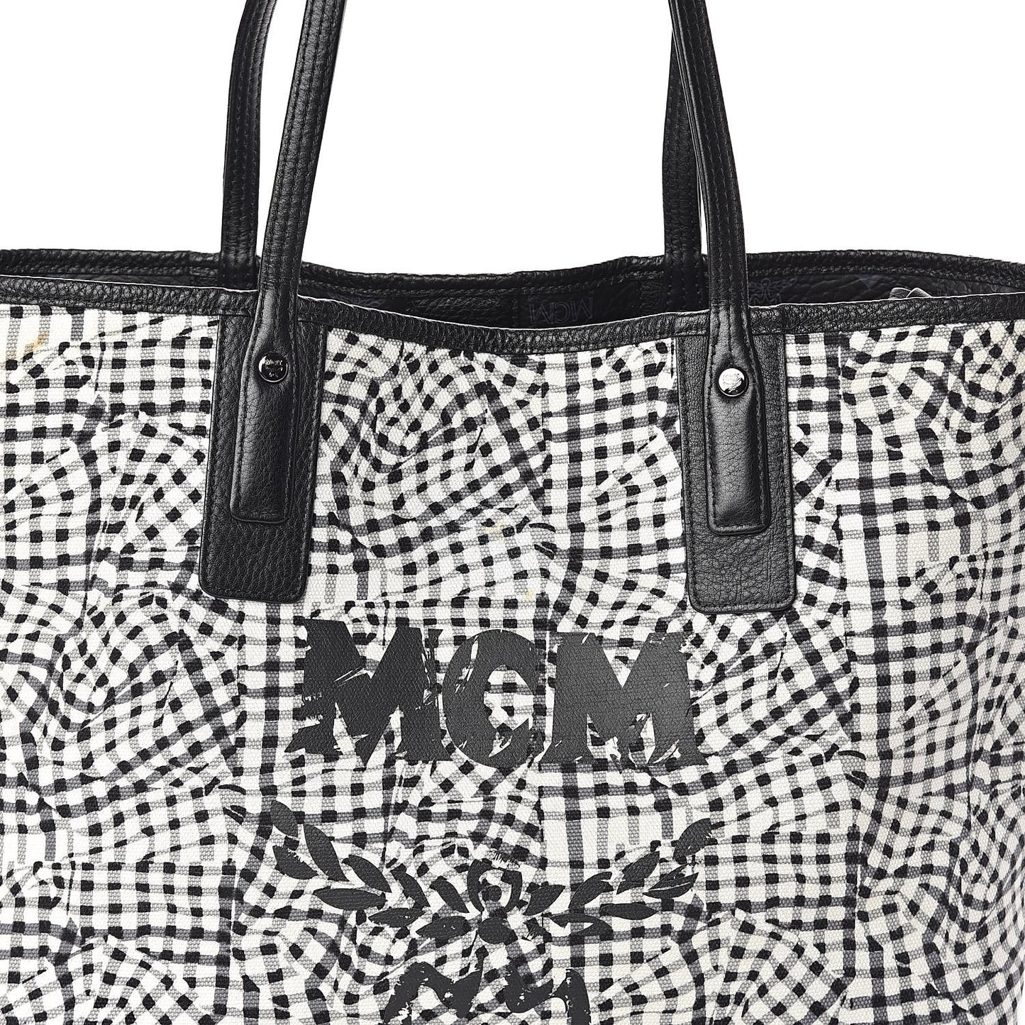 Visetos Medium Liz Reversible Shopper Tote Black