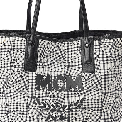 MCM Visetos Medium Liz Reversible Shopper Tote Black 11 of 15