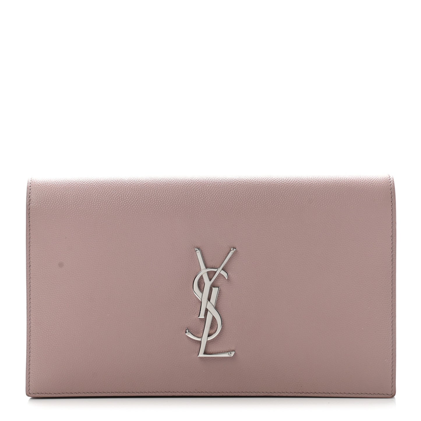 Grain De Poudre Classic Kate Monogram Clutch Pale Pink