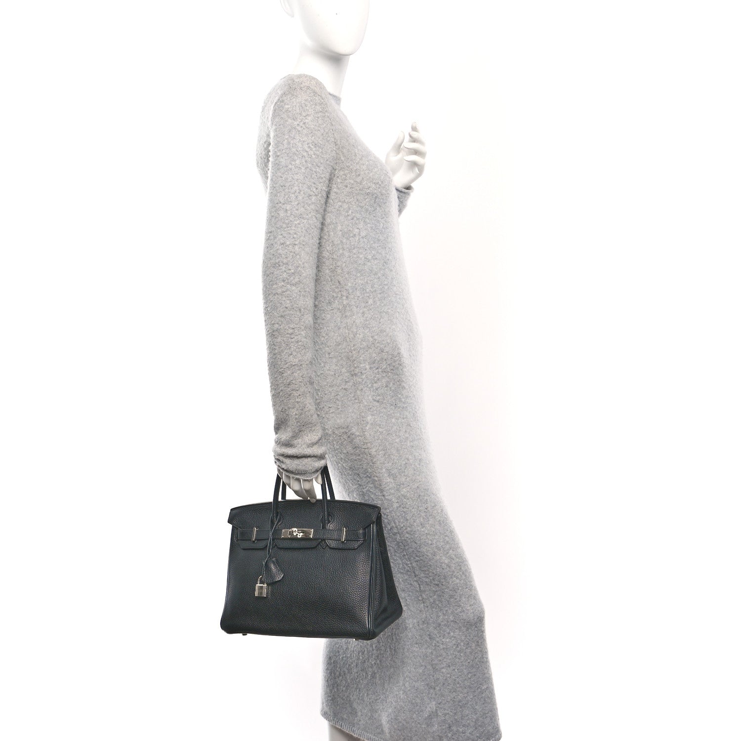 Hermes Taurillon Clemence Birkin 30 Black 2 of 10