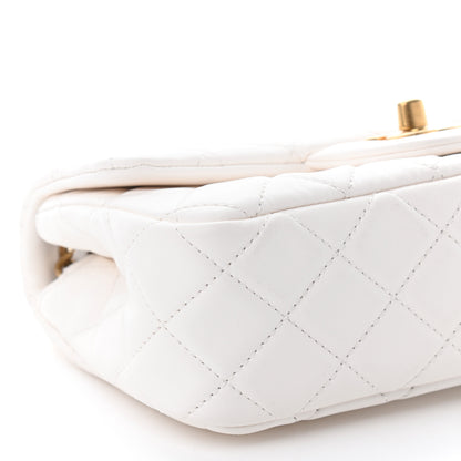 Chanel Lambskin Quilted Mini Rectangular Pearl Crush Flap White 4 of 8