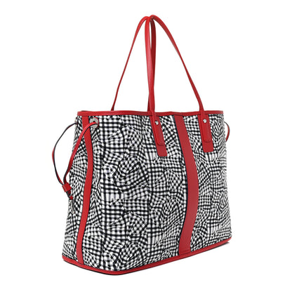 MCM Visetos Large Liz Reversible Shopper Tote Ruby Red 13 of 17