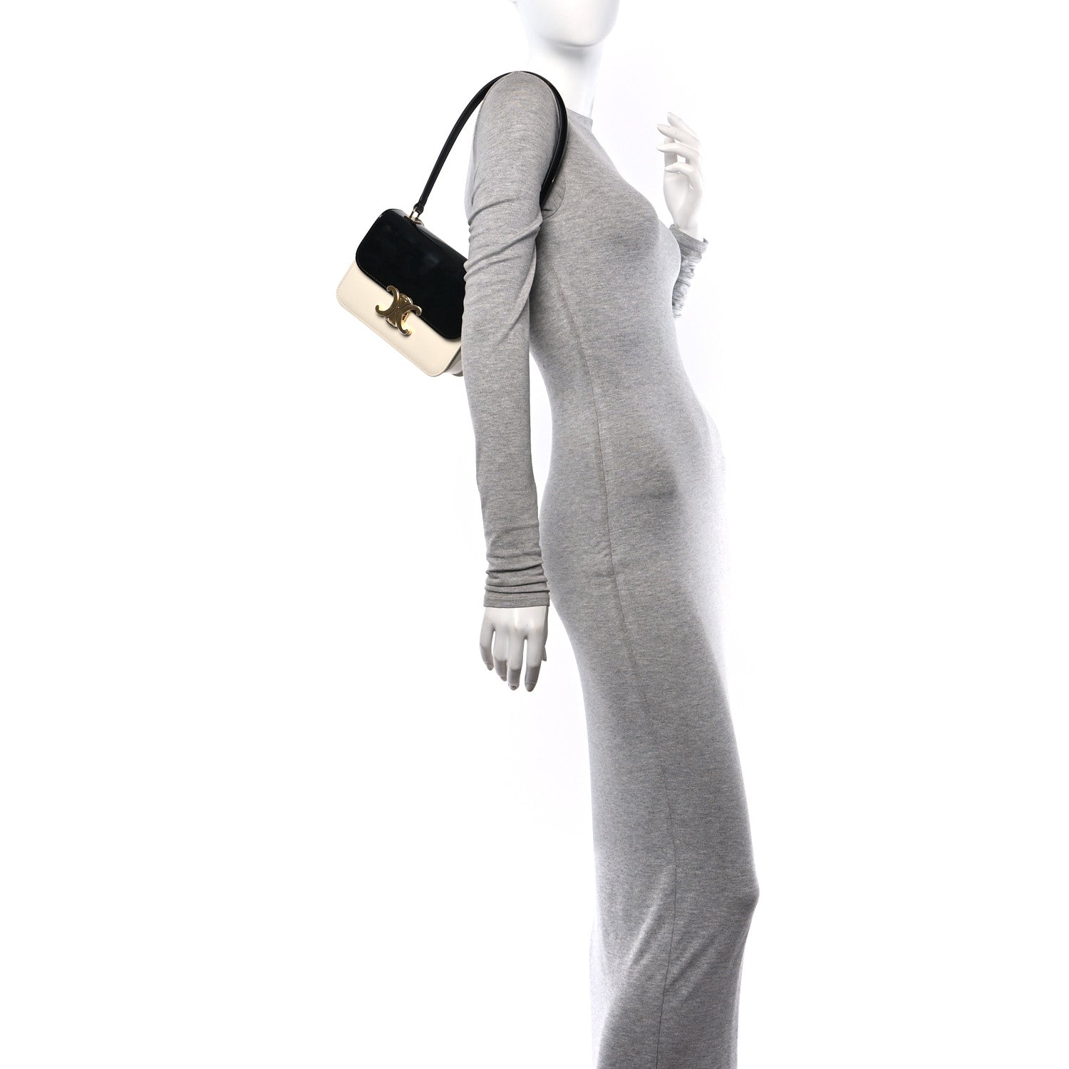 Celine Patent Teen Garance  Black White 2 of 11