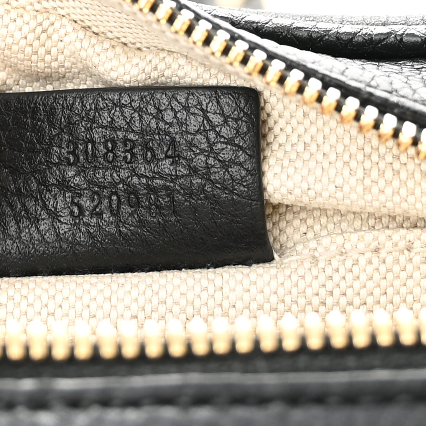 Pebbled Calfskin Small Soho Disco Bag Black