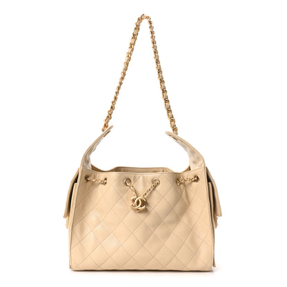 Chanel Caviar Quilted Small Chanel 25 Handbag Beige 1 of 10