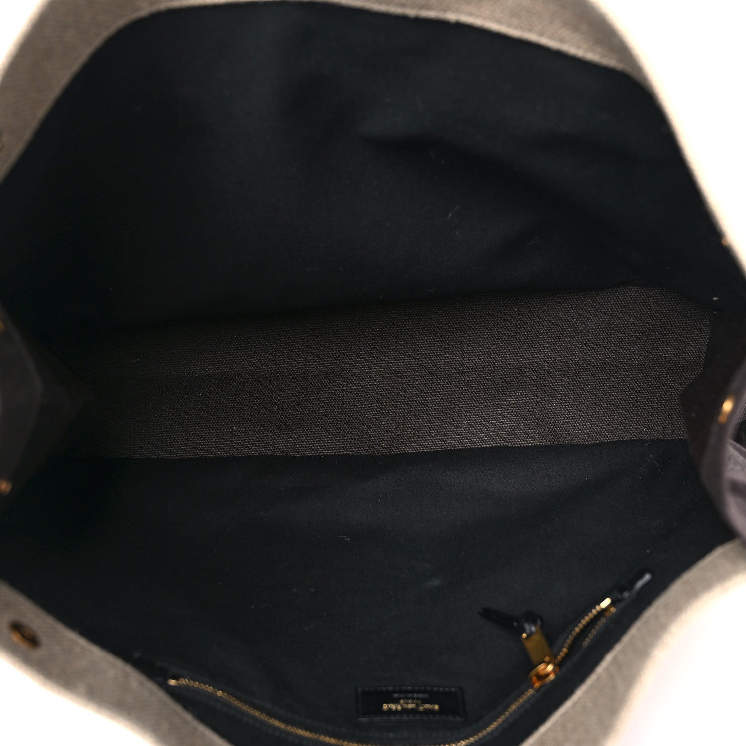 Saint Laurent Linen Calfskin Rive Gauche Tote Natural 5 of 14