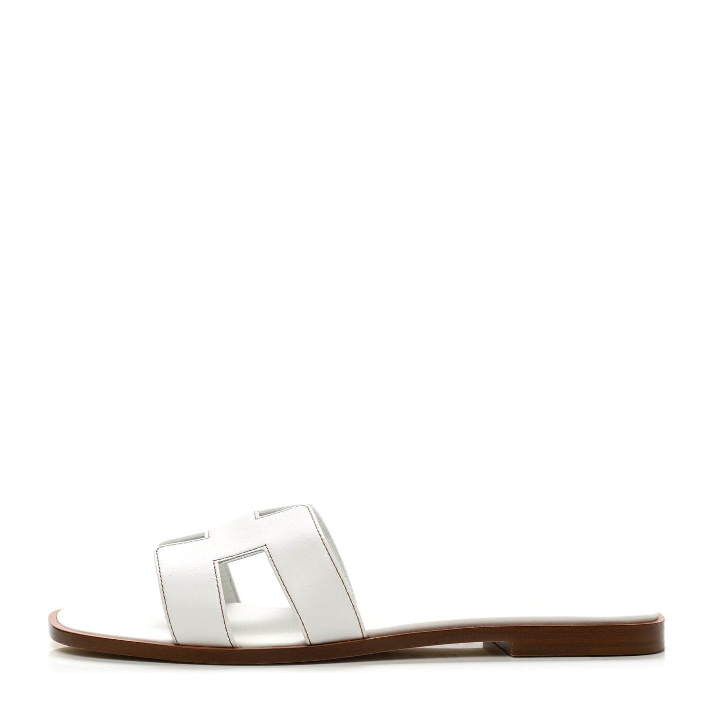 Box Calfskin Oran Sandals 39.5 White
