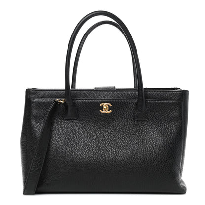 Chanel Calfskin Cerf Executive Shopper Tote Black 1 of 9