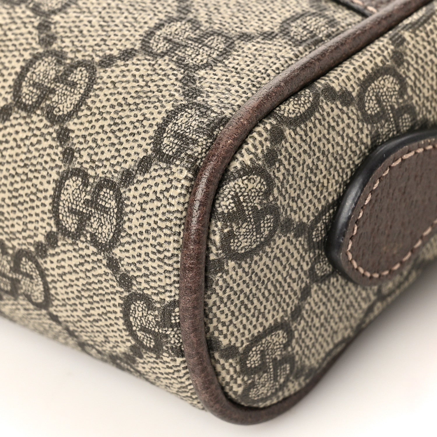 Gucci GG Supreme Monogram Web Mini Ophidia Shoulder Bag Brown 8 of 9