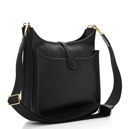 Hermes Taurillon Clemence Evelyne III PM Black 3 of 11