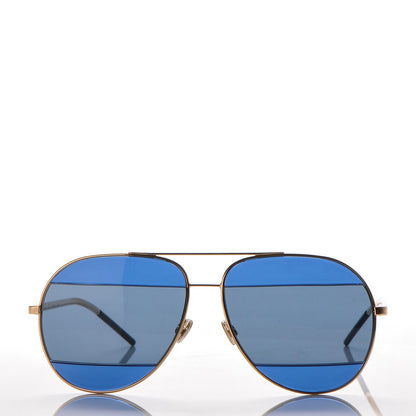 Christian Dior Split 1 Aviator Sunglasses Navy Gold 4 of 6