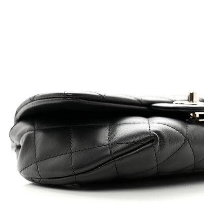 Chanel Calfskin Quilted CC Uniform Flap Belt Bag Black 9 of 11