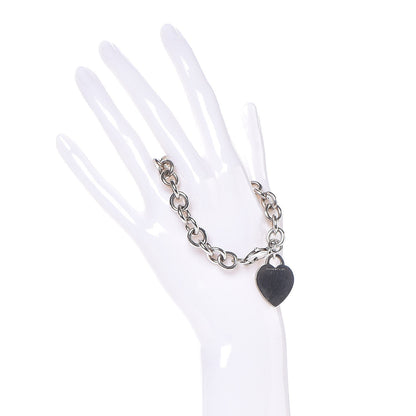 Tiffany Sterling Silver Heart Tag Charm Bracelet 2 of 6