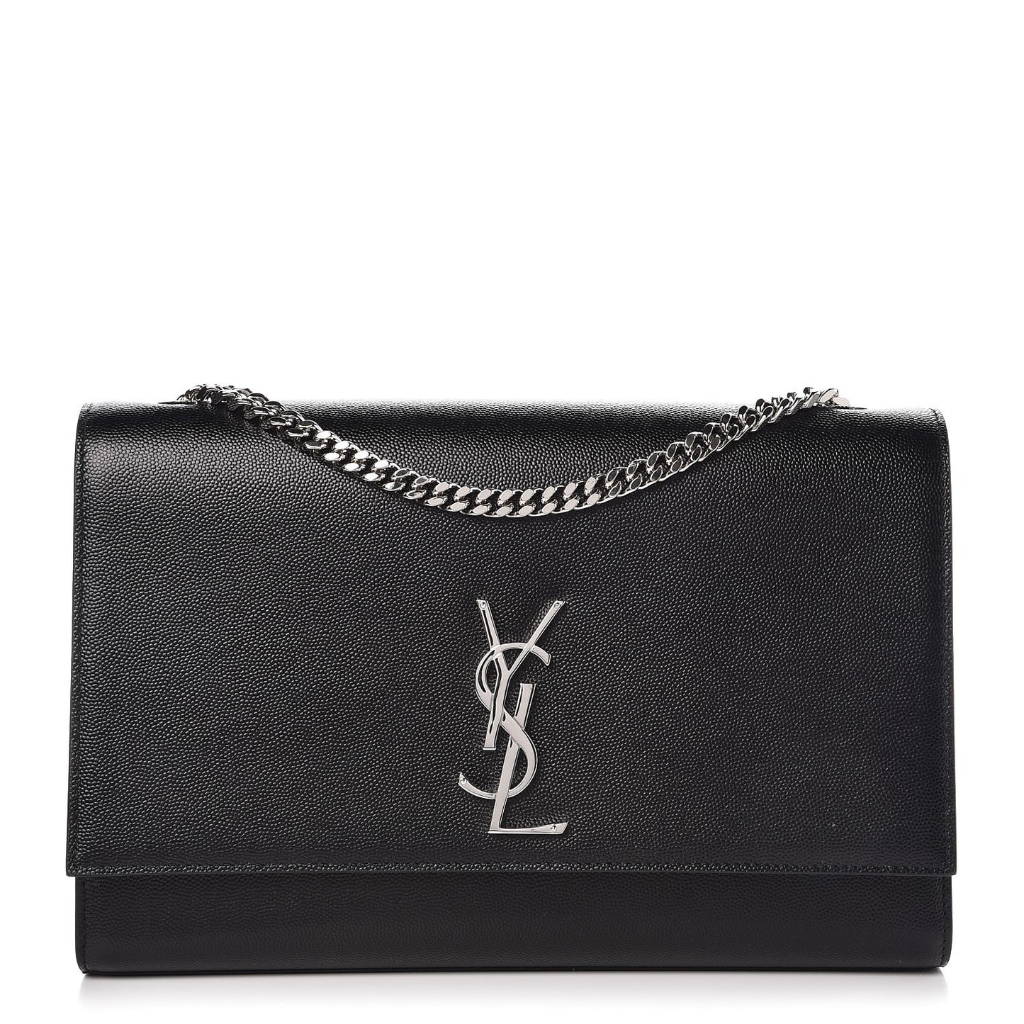 Grain De Poudre Large Classic Monogram Kate Satchel Black