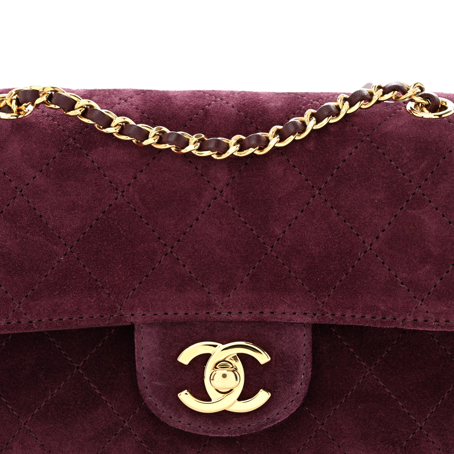 Chanel Suede Calfskin Mini Souplissimo Flap Burgundy 8 of 12