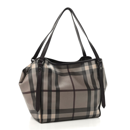 Burberry Smoked Check Small Canterbury Tote Anthracite 3 of 11