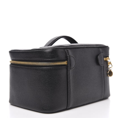 Chanel Caviar Vanity Cosmetic Case Black 3 of 10
