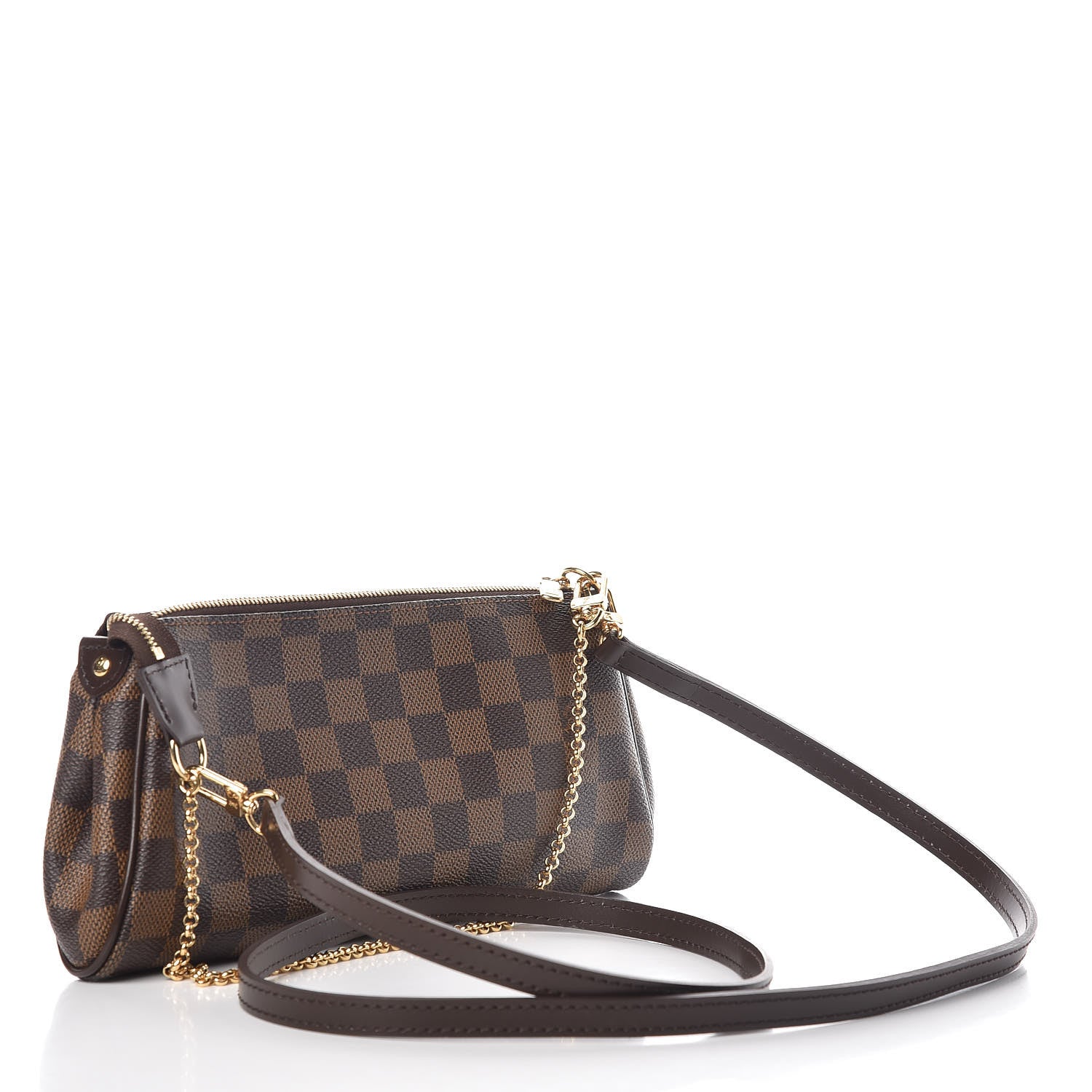 Louis Vuitton Damier Ebene Eva Clutch 3 of 8
