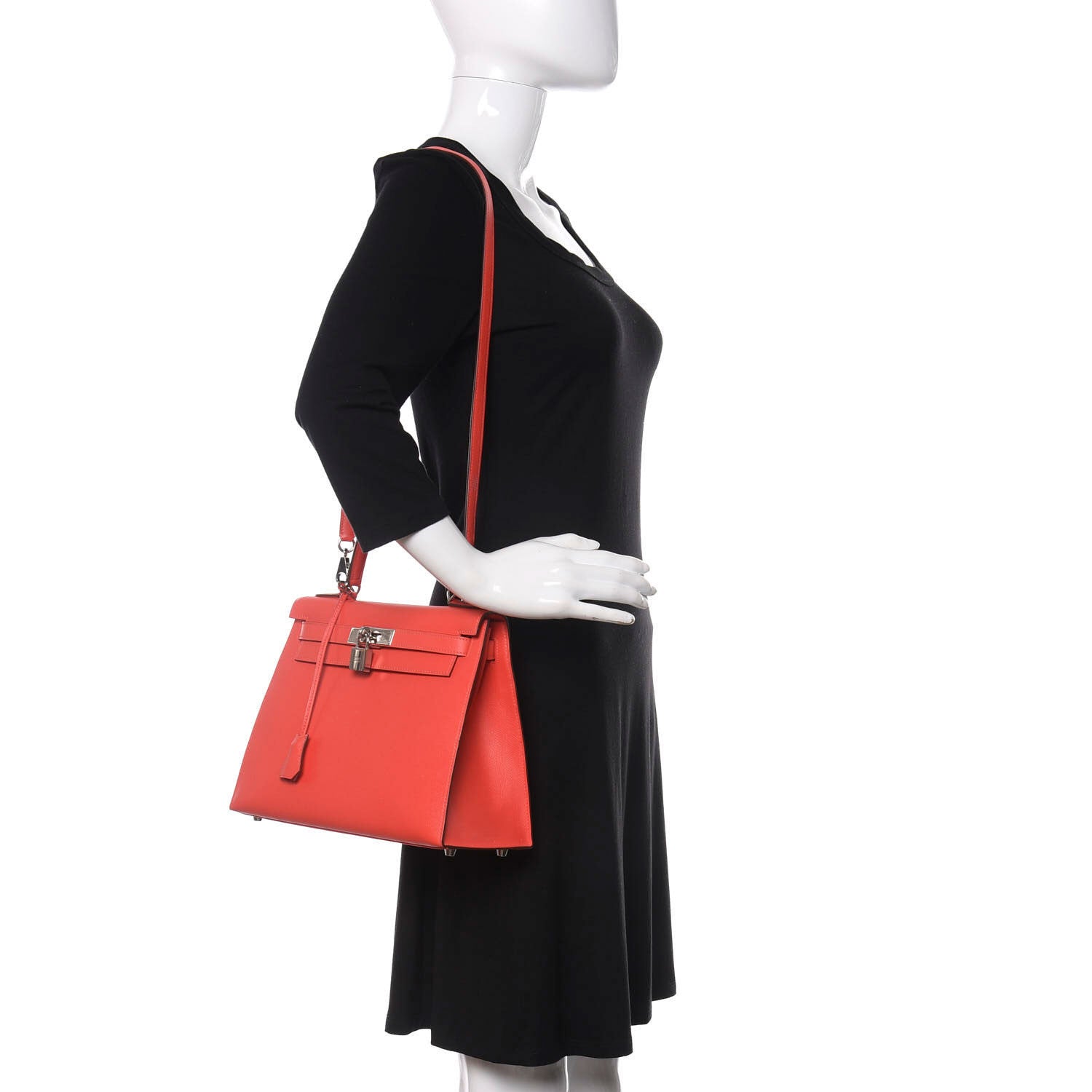 Hermes Epsom Kelly Sellier 28 Rouge Tomate 3 of 11