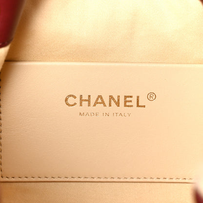 Chanel Pony Hair Mini Chanel 25 Handbag Beige Black 9 of 21