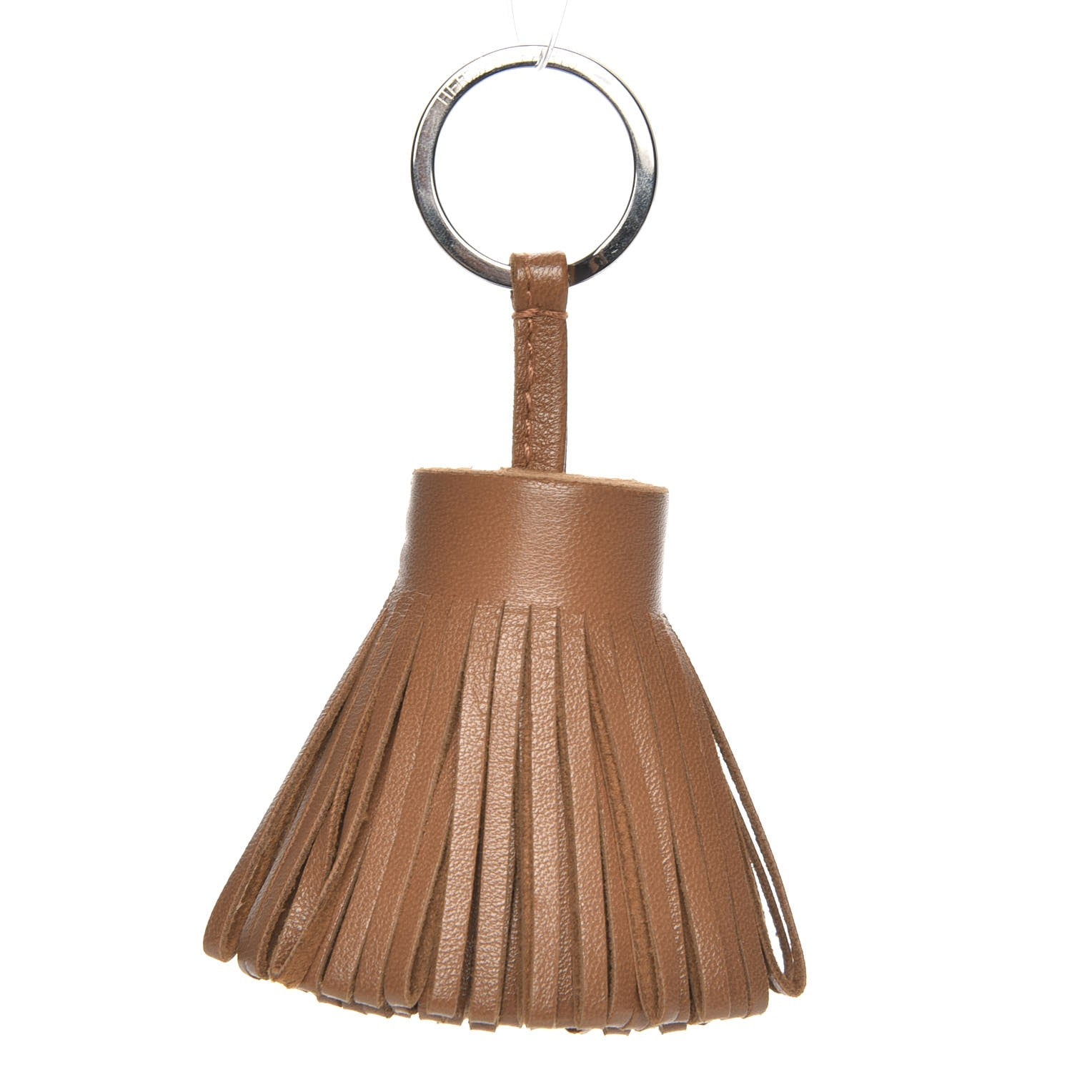 Hermes Lambskin Carmen Tassel Key Holder Gold 1 of 3