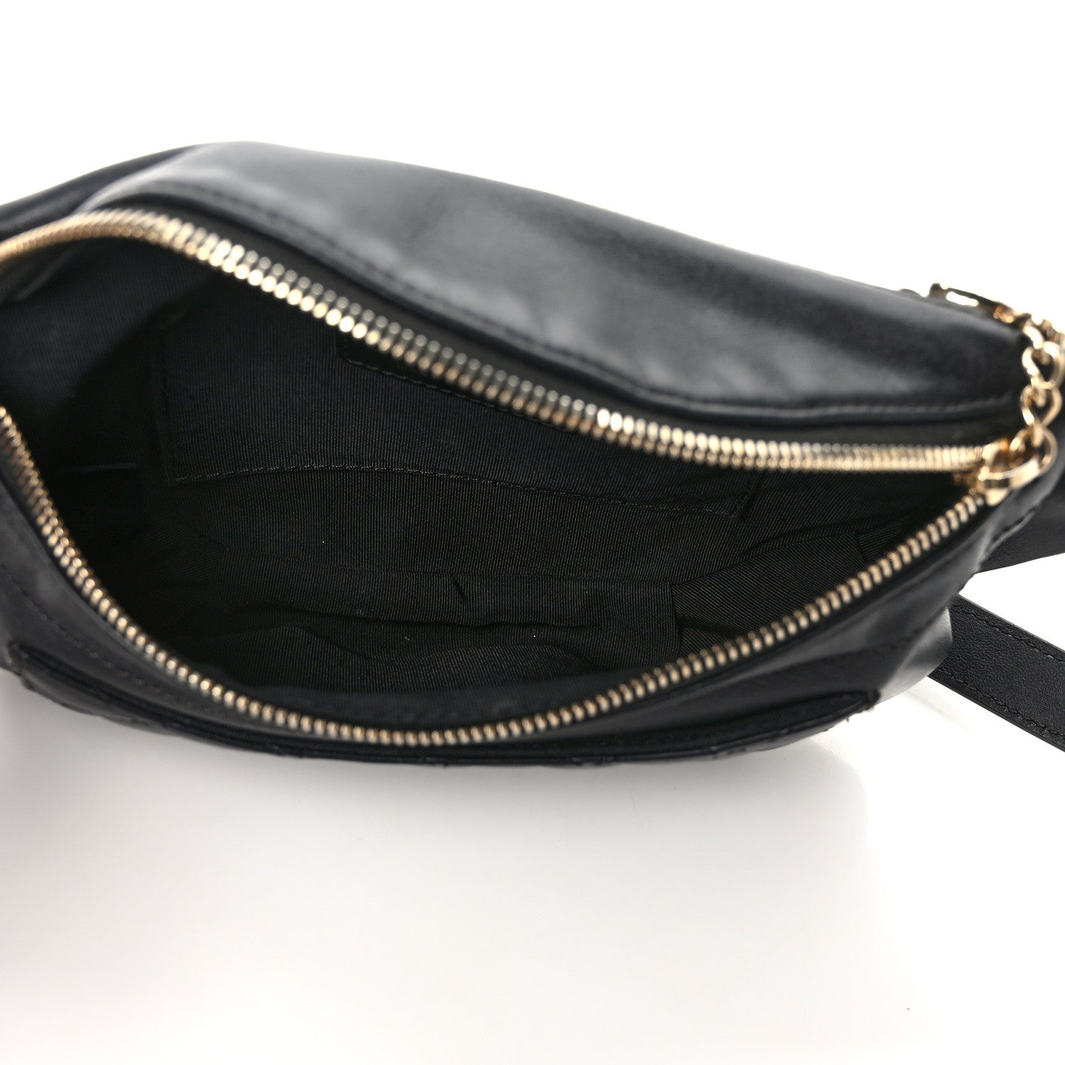 Chanel Lambskin Quilted Waist Bag Fanny Pack Black 5 of 10