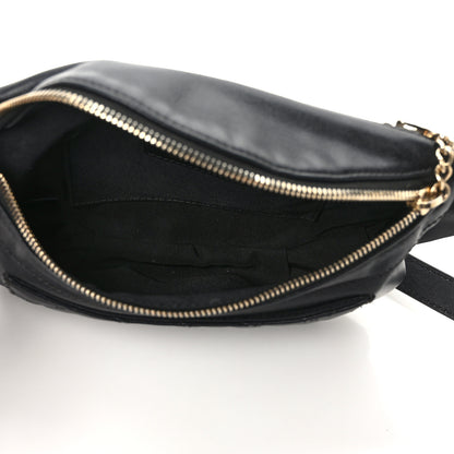 Chanel Lambskin Quilted Waist Bag Fanny Pack Black 5 of 10